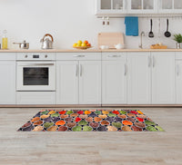 Tappeto passatoia fantasia made in Italy antiscivolo lavabile aderente SpezieCuori - 50x250 cm