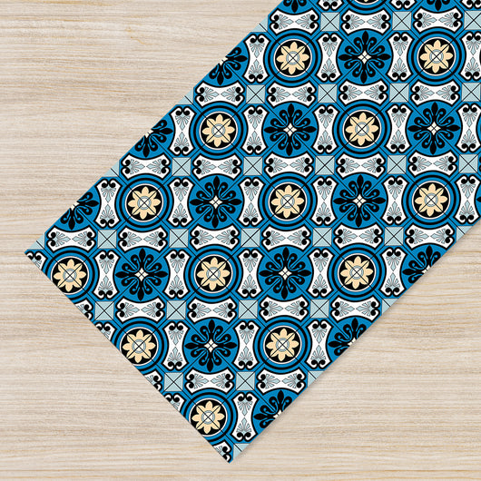 Tappeto passatoia fantasia made in Italy antiscivolo lavabile aderente Moroccan - 50x600 cm