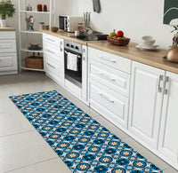 Tappeto passatoia fantasia made in Italy antiscivolo lavabile aderente Moroccan - 50x550 cm