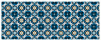 Tappeto passatoia fantasia made in Italy antiscivolo lavabile aderente Moroccan - 50x550 cm
