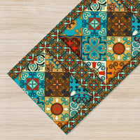 Tappeto passatoia fantasia made in Italy antiscivolo lavabile aderente Orientale - 50x500 cm