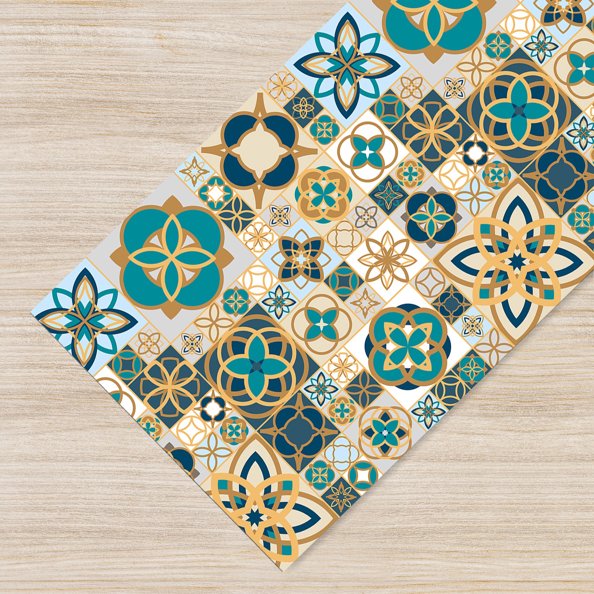 Tappeto passatoia fantasia made in Italy antiscivolo lavabile aderente Soft - 50x600 cm