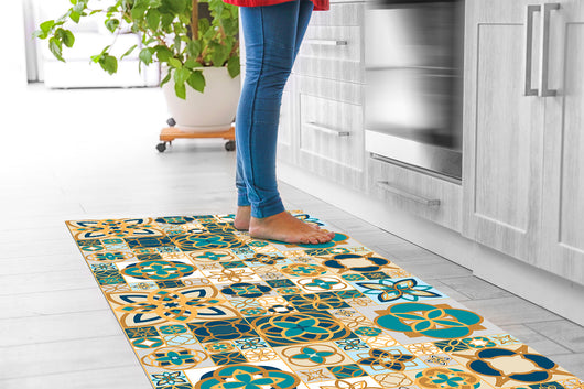 Tappeto passatoia fantasia made in Italy antiscivolo lavabile aderente Soft - 50x150 cm