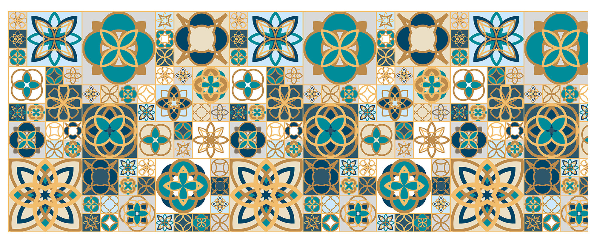 Tappeto passatoia fantasia made in Italy antiscivolo lavabile aderente Soft - 50x550 cm