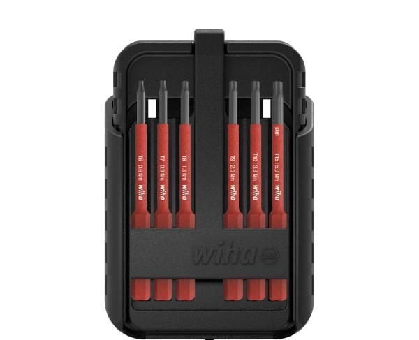 Wiha 43161 Set inserti slimBit electric TORX e TORX PLUS 13 pz isolati 1000 V AC compatibili speedE slimVario TorqueVario-S colore Nero