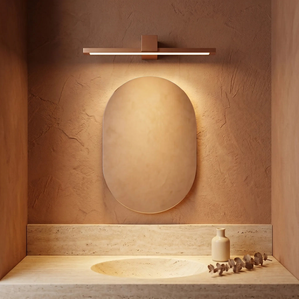 Applique Da Bagno Led Swe053-1w 60 Cm Copper Brush
