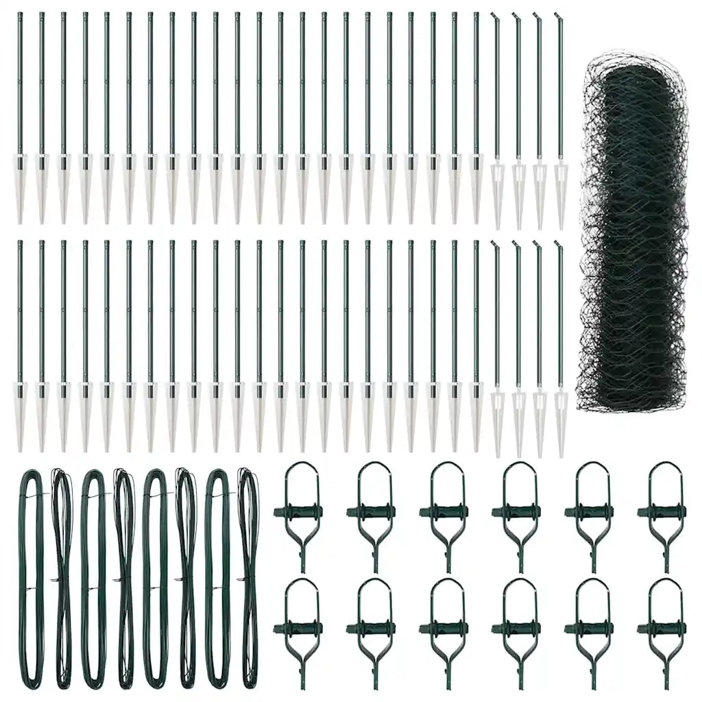 Palo della recinzione Verde 100 x 0,4 m (rete da 36 mm)