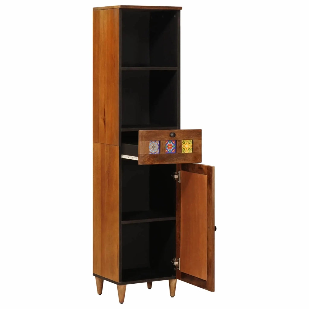 Mobile da Bagno con cassetto con porta Noce 38 x 33 x 160 cm 4018246