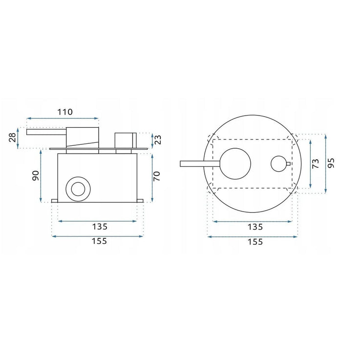 Set Doccia Da Incasso Rea Argon Gold + Box