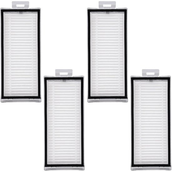 Accessori per aspirapolvere robot 4 pezzi - Filtro stendibile - Accessori per aspirapolvere robot - Materiale ABS resistente - Filtro riciclabile efficiente - Dimensioni 11,5x4,6x1,7cm - Filtro per aspirapolvere