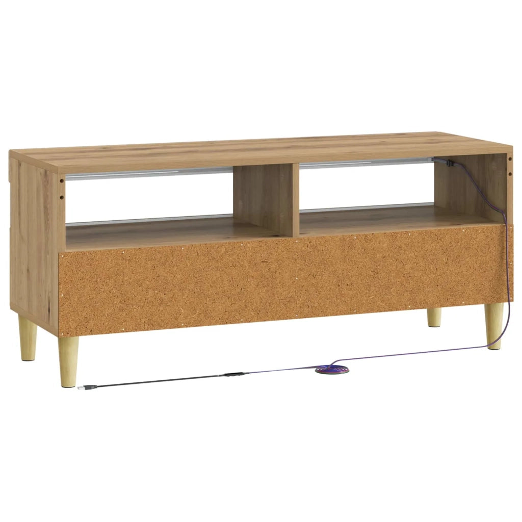 Mobile TV LED Rovere Artigianale Legno ingegnerizzato 897214