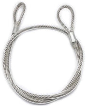 Cavo di sicurezza 4 mm x 4 m - Cavo con occhi - Acciaio inossidabile - Duraturo - Alta resistenza - Cavo di sicurezza