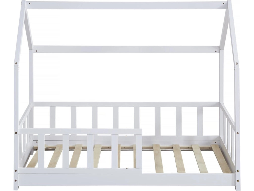 Letto a capanna in legno "Charlotte" - Bianco - 80 x 160 cm