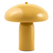 Lampada da tavolo giallo con base in metallo e ferro 22 cm luce singola design moderno accessori per la casa