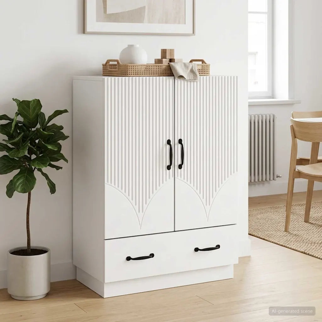 Credenza Bianco 66 x 34,5 x 92 cm Legno ingegnerizzato 895355