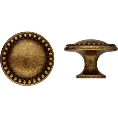 POMOLO ZAMA FLORENCE MG650 METALSTYLE - OTTONE ANTICATO MM 30- 10 pezzi