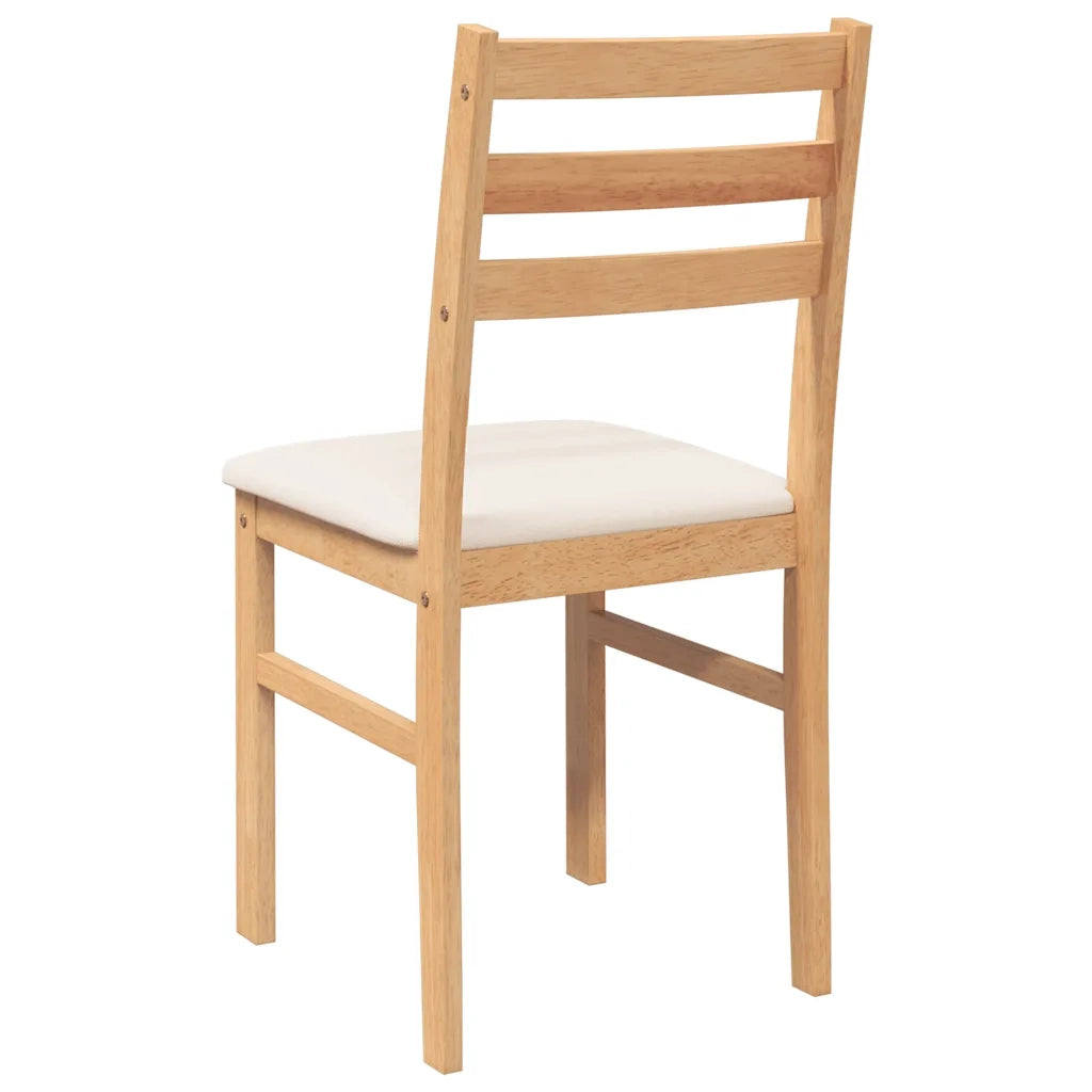 Sedie da Pranzo con Cuscini 2 pz in Legno Massello di Hevea 4102419