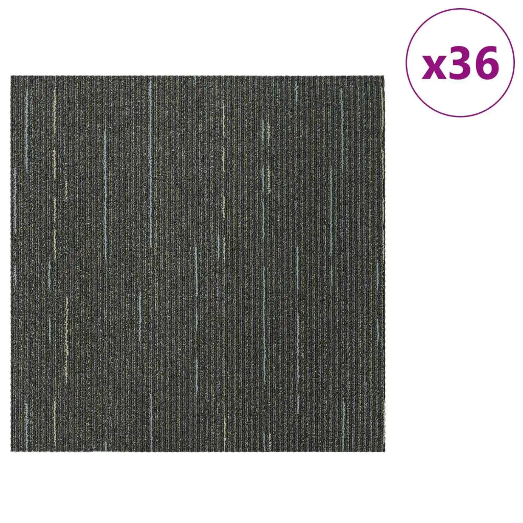 Piastrella per Tappeto Verde Striato Chiaro 50 x 50 cm 36 pz CFW4494361