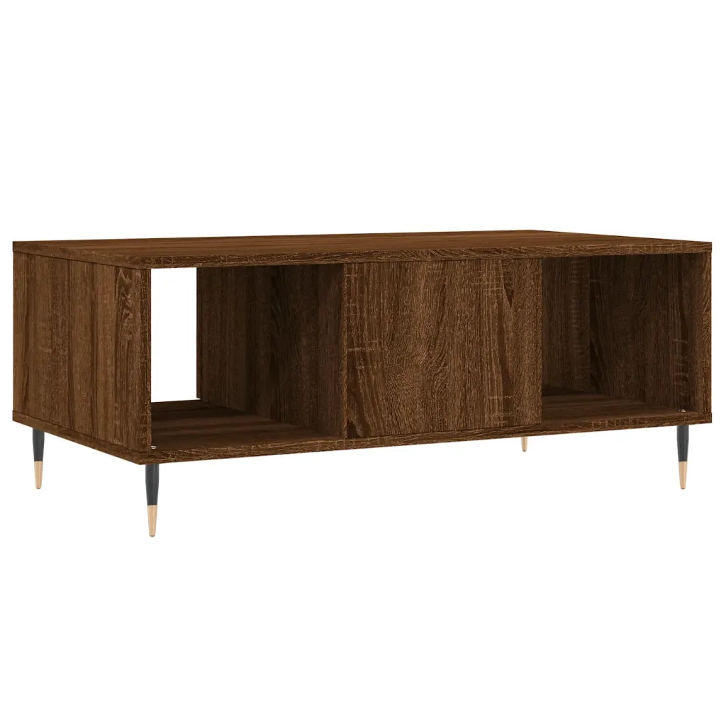 Tavolino da salotto | Tavolino da caff¨¨ | Tavolino da Soggiorno Rovere Marrone 90x50x36,5 cm in Multistrato