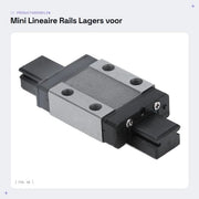 Razionali Linee Hoge Precisione - Mini Guida Lineare - Progettata per essere Leggera - Antivibrazioni - Adatta per Stampanti 3D/Macchine CNC - Riduce Rumore