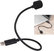 Microfono USB a 360° con collo a cigno regolabile per registrazioni su laptop e videochiamate