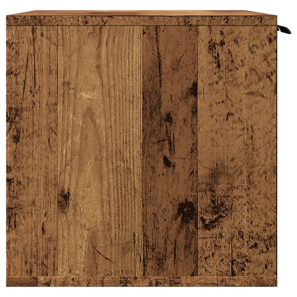 Recinto Lettiera Gatti Legno Vecchio 60x40x40 cm in Truciolato 857731