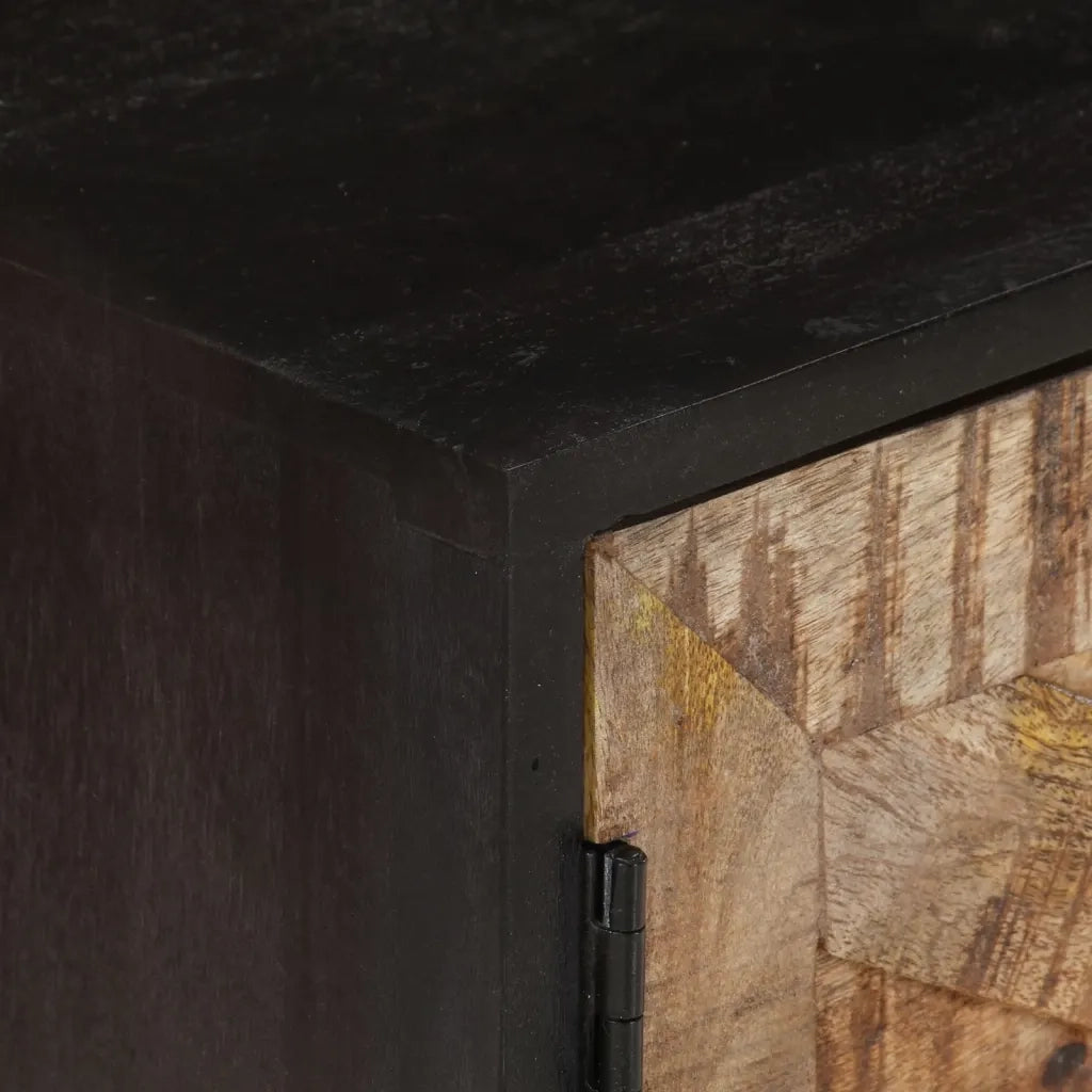 Mobile TV 140x30x46cm Legno di Mango Grezzo e Massello d'Acacia