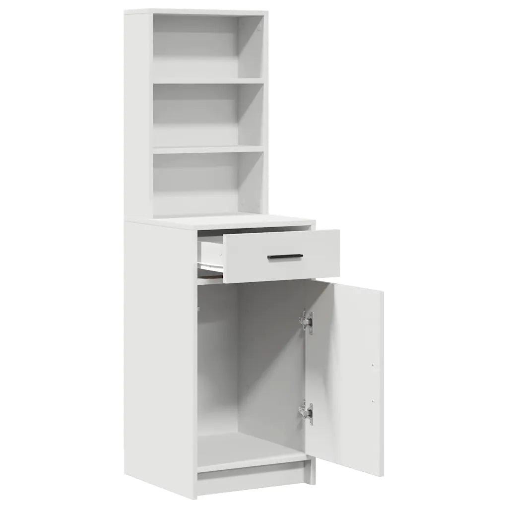 Credenza-Buffet-Armadio da cucina Bianco 40 x 40,5 x 135 cm Legno multistrato
