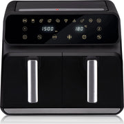 Double Air Fryer Friggitrice Aria Calda 8 L  Display Digitale 1700W Sync Finish