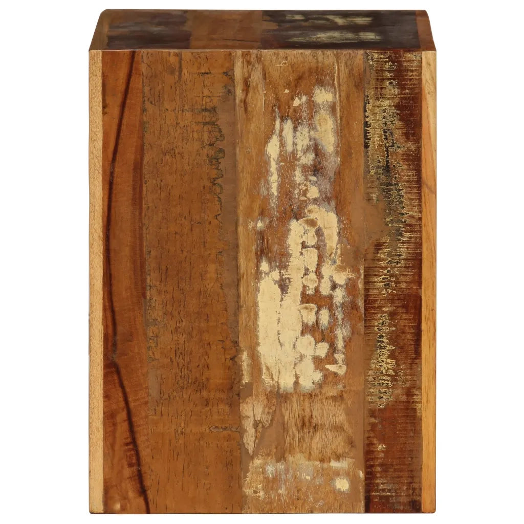 Sgabello in Legno Massello di Recupero 40x30x40 cm 246270