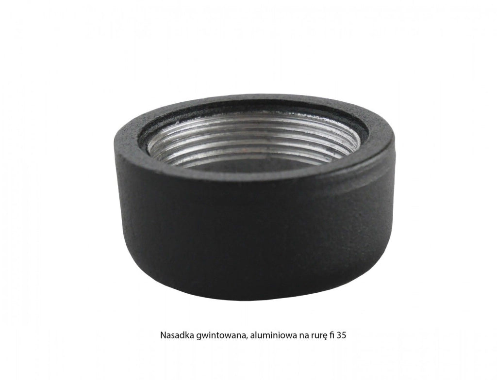 Testa lampada giardino WENECJA 1xE27 nera trasparente IP43