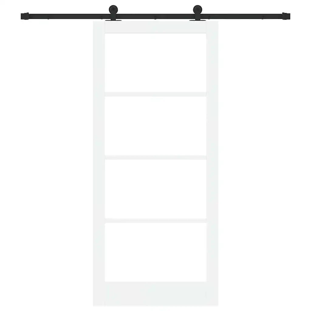 Porta scorrevole ORKDAL Bianco e Nero 93 x 211 cm 3332038