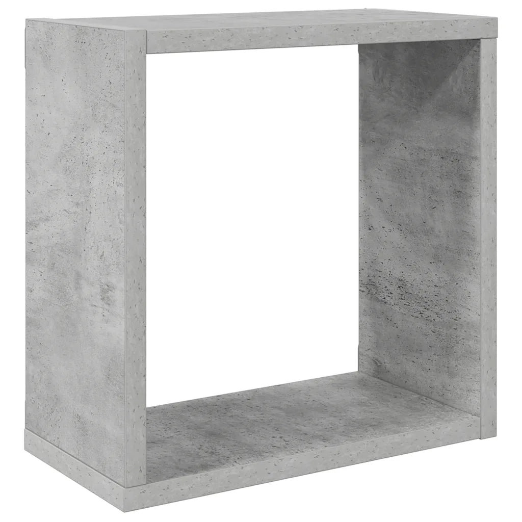 Mensole Parete a Cubo 4 pz Grigio Cemento 30x15x30 cm 807011
