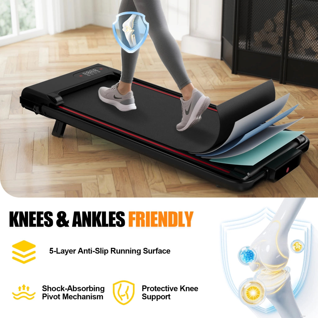 Tapis roulant, inclinazione del 7%, tapis roulant elettrico pieghevole 3 in 1, 2,5 CV, 8 km/h, telecomando, compatto e portatile