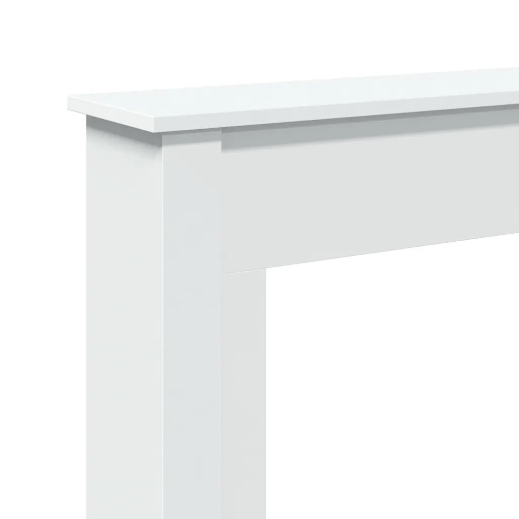 Cornice per Camino Bianca 75x20x87,5 cm in Truciolato CFW7129086