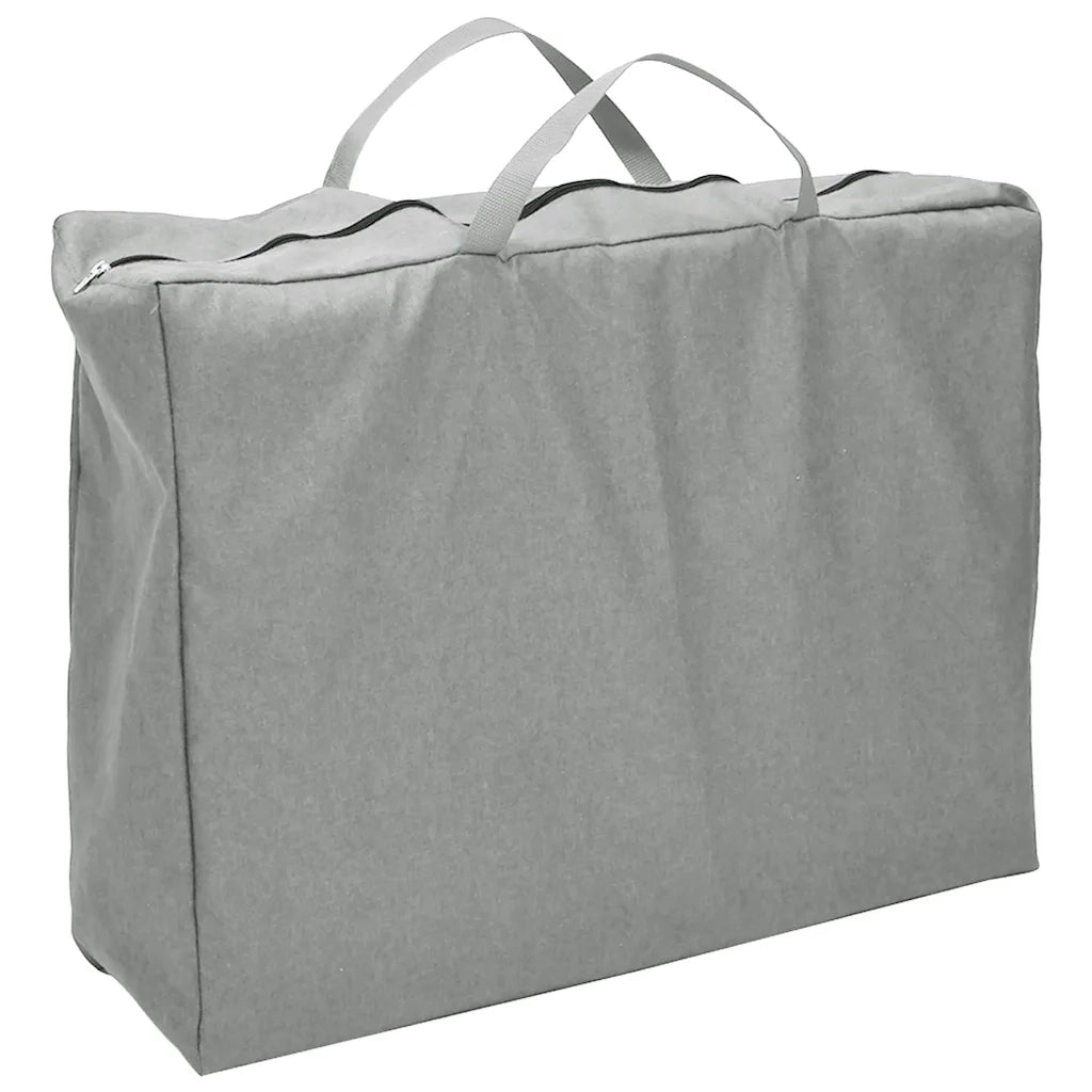 Box per Bambini con Materasso Grigio Chiaro Tessuto di Lino cod mxl 70947