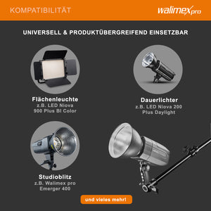 Supporto per luci a soffitto studio fotografico max 6 kg, Braccio estensibile 34-54 cm per faretti fotografici, softbox, videocamera