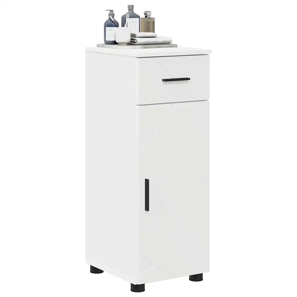 Mobile da Bagno con cassetto con porta Bianco 30 x 35 x 80 cm 883324