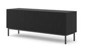 MOBILE RAVENNA B PORTA TV MDF FOILED 3D 150 NERO OPACO TELAIO NERO