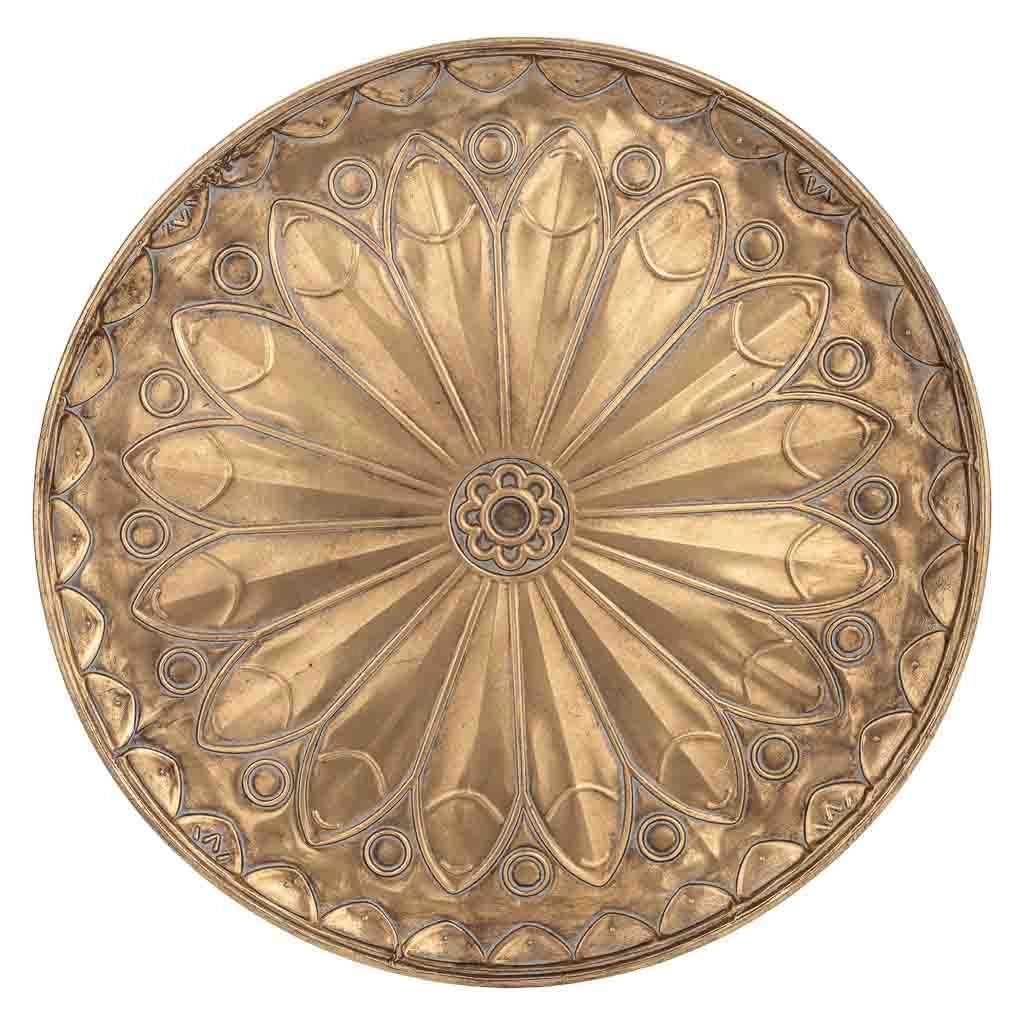 Tavolino in metallo dorato 65x65x62,5h cm