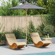 Ombrello da giardino Grigio scuro Ø 240 x 260 cm Bambù 4108087