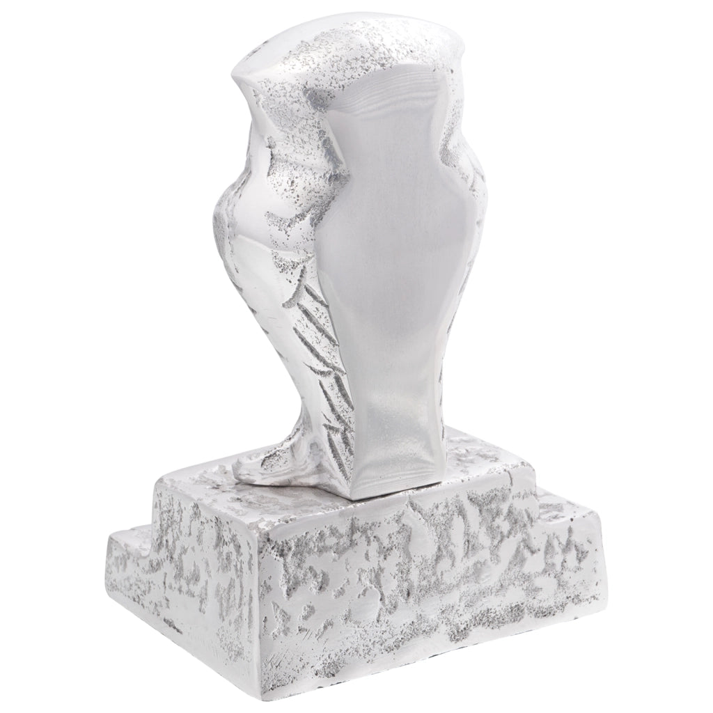 Fermalibri 2 pz Argento 12x9x19 cm Alluminio Gufo