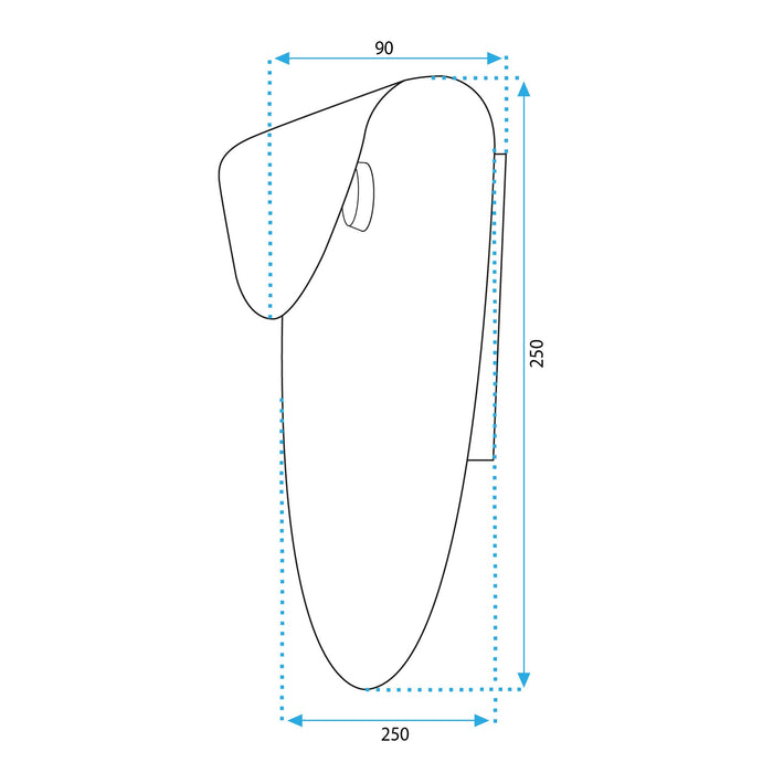 Lampada Da Parete App1429-w Black