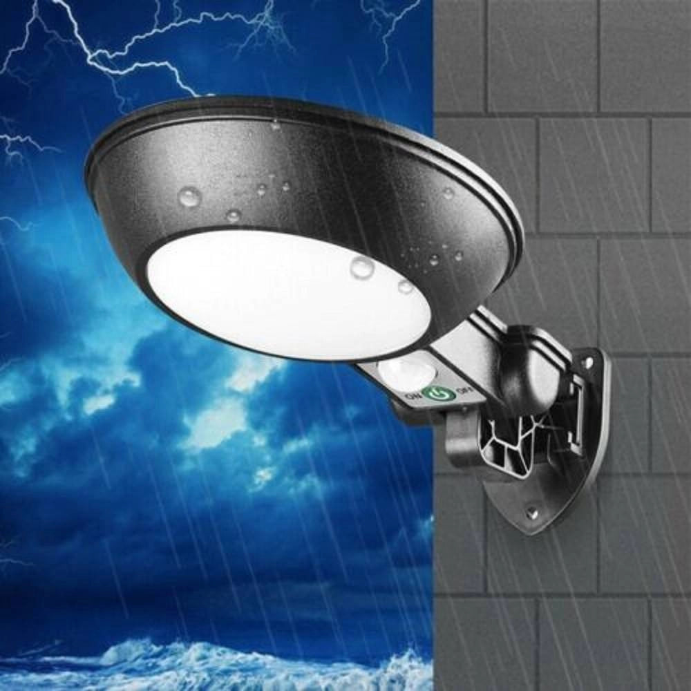 Trade Shop - Applique Faro Lampione Pannello Solare Fotovoltaico Sensore Movimento Jx-166 -