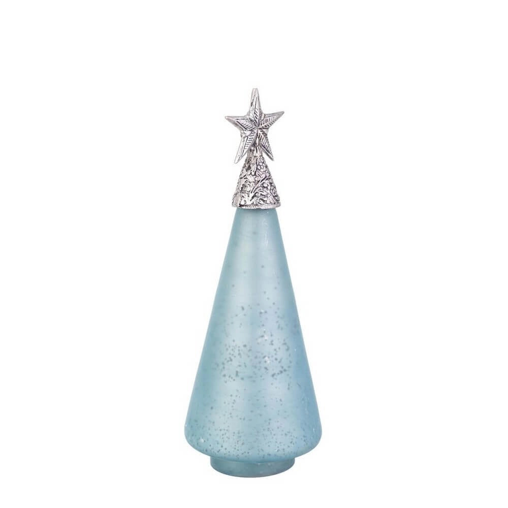 Pino vetro Glow azzurro opaco con stella H34