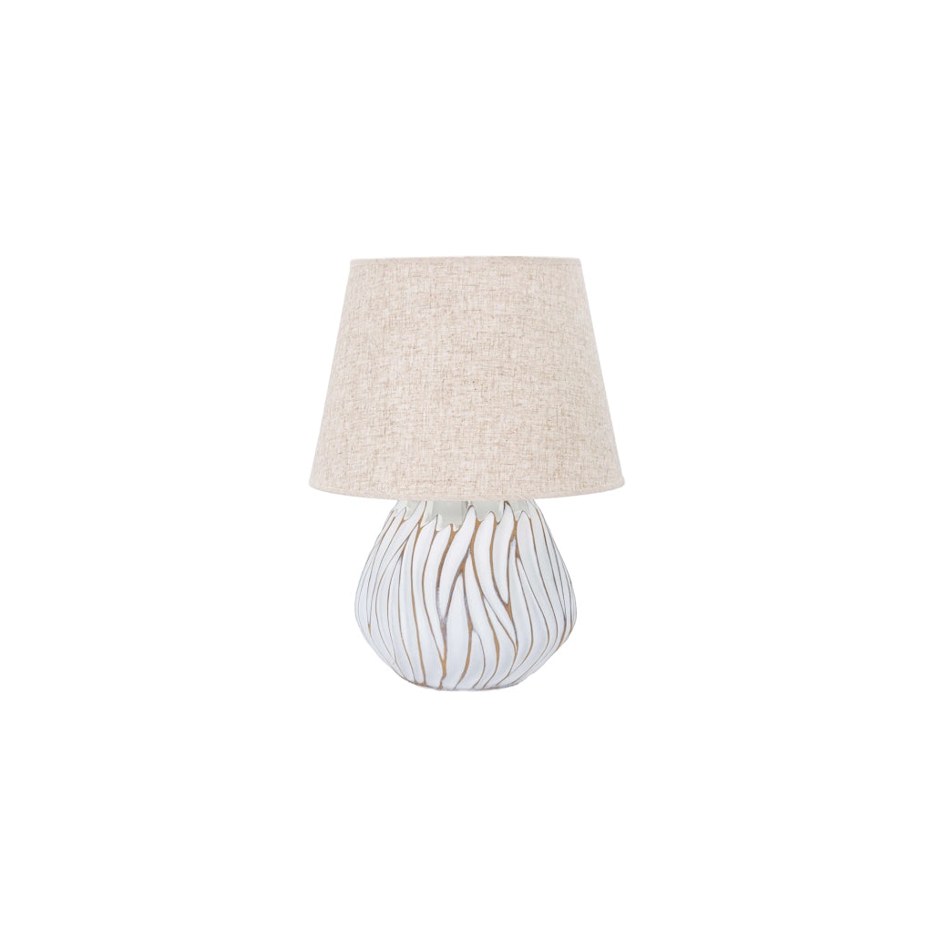 Baka, Lampada da Tavolo Necessaria 1 Lampadina, Bianco