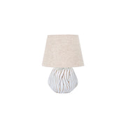 Baka, Lampada da Tavolo Necessaria 1 Lampadina, Bianco