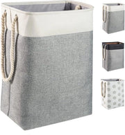 Asciugamani Opvollibili Grande - Per Camera da Letto o Bagno - 1 pezzo - Bianco/Grigio - 60 x 42 x 31 cm