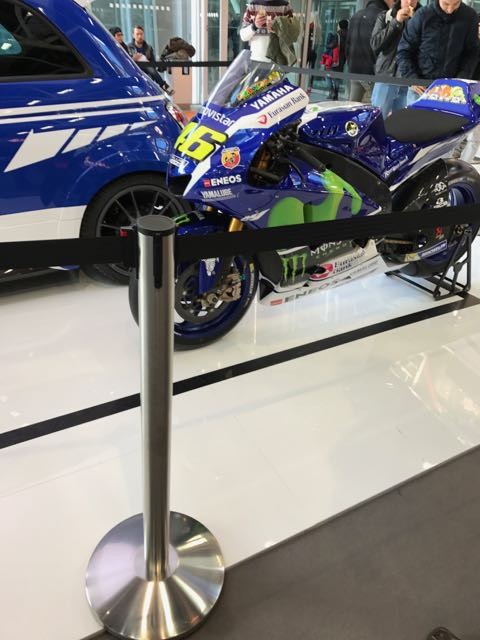 Colonnina Segnapercorso Tendinastro acciaio nastro nero