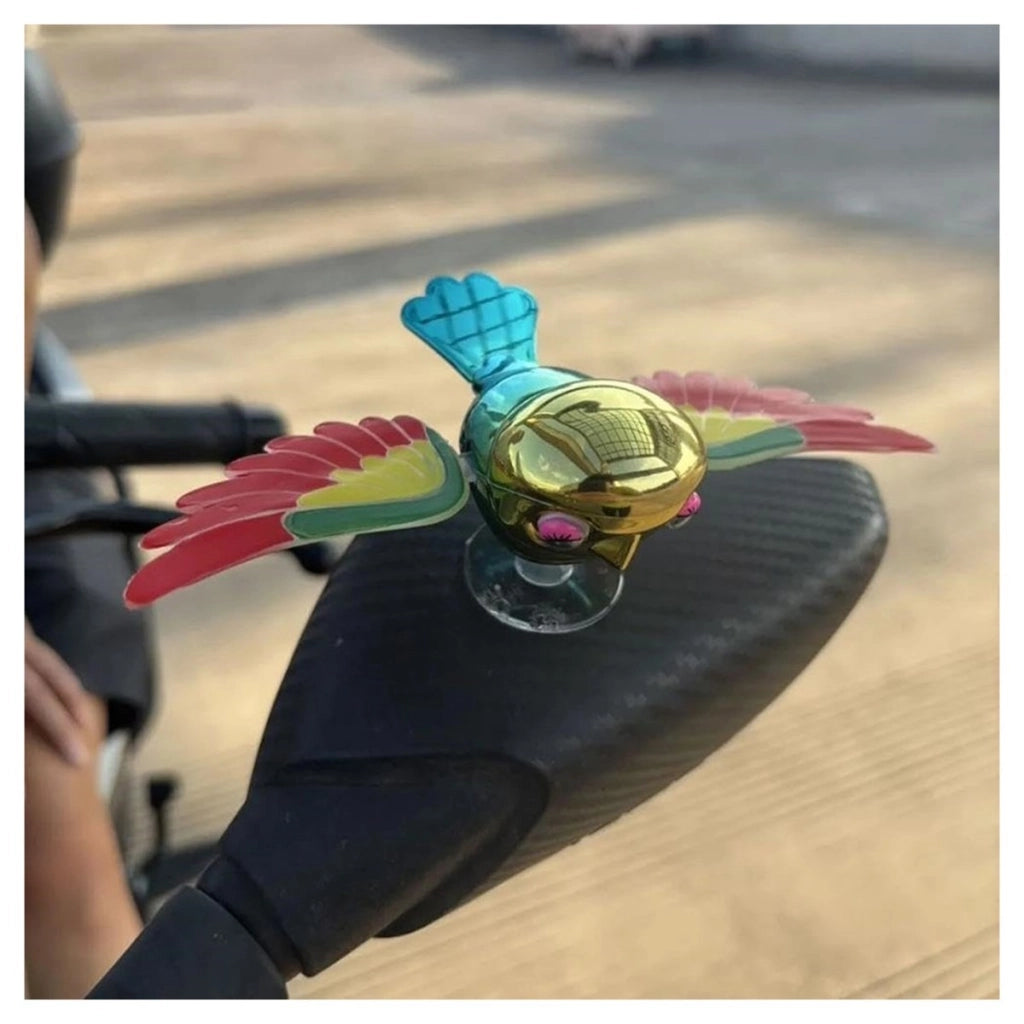 UCCELLO 3D DECORAZIONE AUTO MOTO RETROVISORE BATTE ALI VENTO AEREODINAMICO